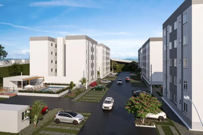 Foto do imóvel: ado Diferencial Apartamento Garden 40,75 m² + Quintal Privativo de 8,80 m² 2 Quartos Sala de Estar/Jantar Cozinha Banheiro Área de Serviço Vaga de Garagem Privativa Piso Laminado Quintal Privativo Exclusivo Lazer Completo para Toda a Família