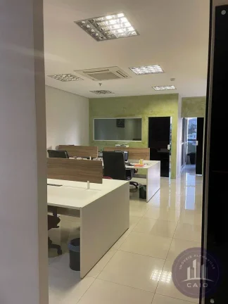 Imagem Sala mobiliada com 85m² para aluguel por R$ 11.9000,00 - Alphaville/SP