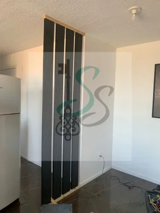 Imagem Venda de apartamento na Vila Palácios, Campinas. 2 dormitórios, sala, cozinha, lavanderia, banheiro, 1 vaga de garagem, 44m² útil. Condomínio com aca