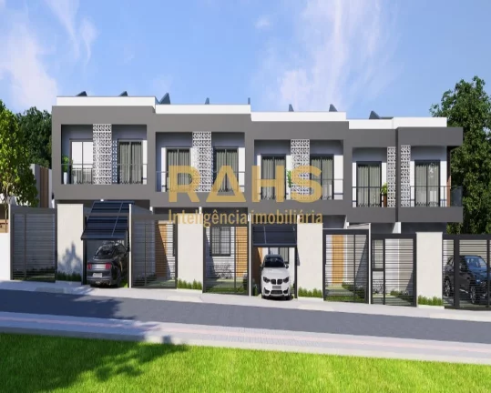 Imagem Ótimo sobrado geminado com 2 quartos a venda no bairro Aventureiro em Joinville por R$329.000,00. C...