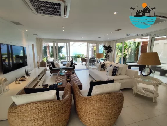 Imagem Casa Pé na Areia a venda em Juquehy, Aluguel de Temporada e Anual, max 12 pessoas, 5 Suítes, 400 m² de área construída | Juquehy Imobiliária