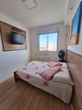 Imagem Apartamento mobiliado, 52m², 2 dormitórios, sala 2 ambientes, banheiro, área de serviço integrad...