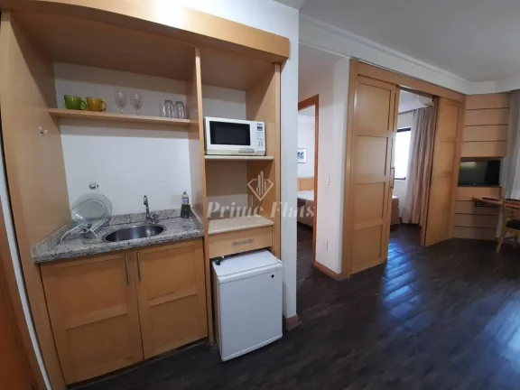 Imagem Flat disponível para locação no Green Place Ibirapuera, com 35m², 1 dormitório e 1 vaga