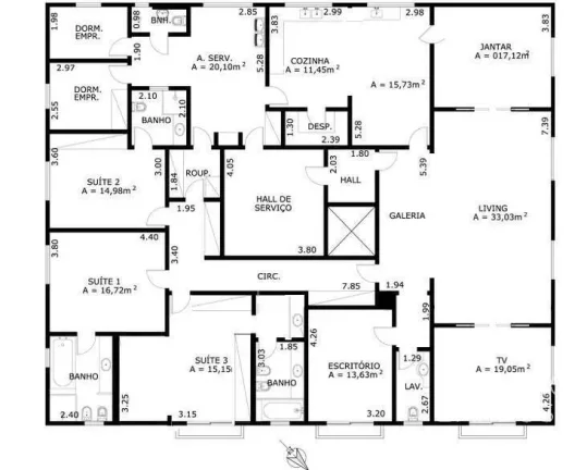 Imagem Jardim América Venda - 3 Suítes - 3 Vagas - 343m² - Lindenberg
