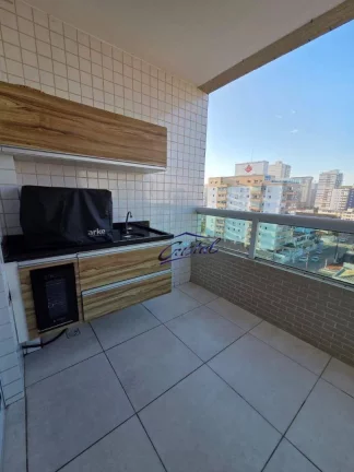 Imagem Apartamento com 2 dormitórios à venda, 66 m² por R$ 480.000 - Guilhermina - Praia Grande/SP