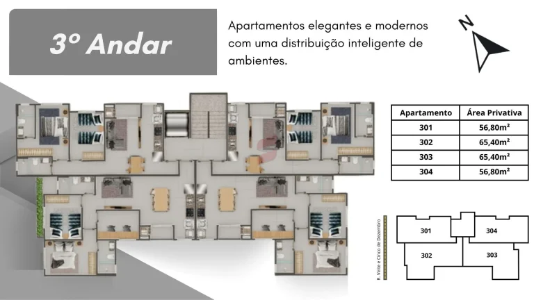 Imagem APARTAMENTO com 3 dormitórios à venda por R$ 390.000,00 no bairro Estância Pinhais - PINHAIS / PR