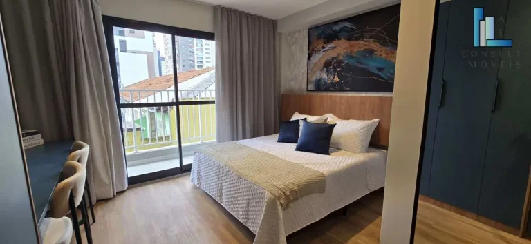 Imagem Studio pronto para morar de 26m2 perto do metrô Alto da Boa Vista - ótimo para morar e investir
