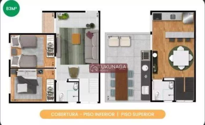 Imagem Apartamento com 2 dormitórios à venda, 83 m² por R$ 320.000,00 - Parque Mikail - Guarulhos/SP