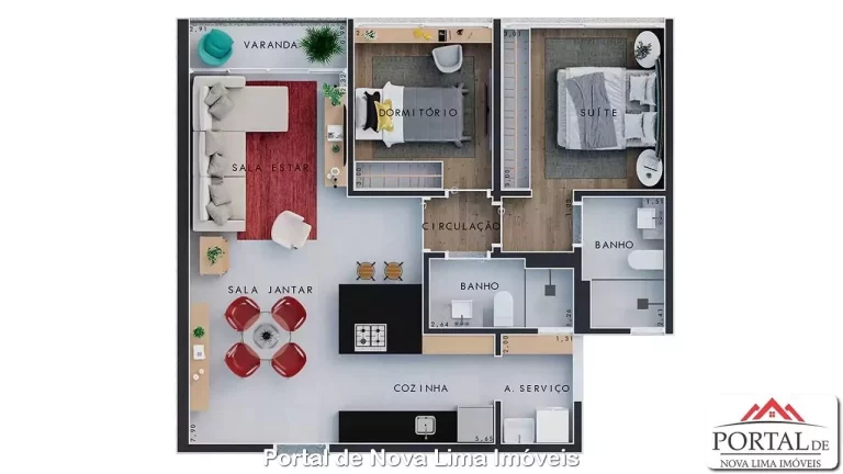 Imagem APARTAMENTO RESIDENCIAL em Nova Lima - MG, Alphaville Lagoa Dos Ingleses