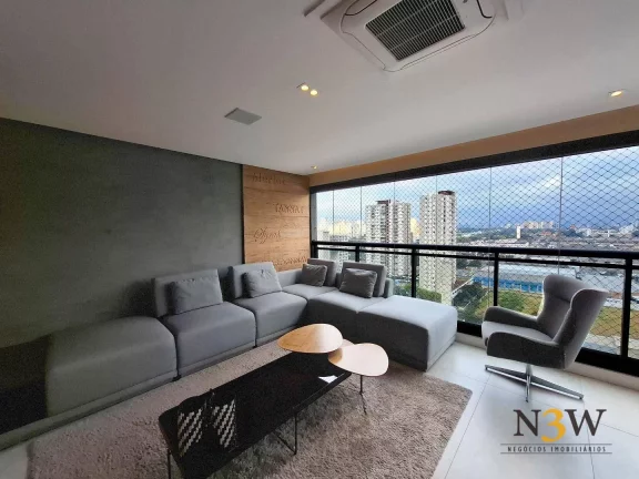 Imagem Apartamento totalmente mobiliado à venda na Vila Leopoldina São Paulo SP com 3 dormitórios, 2 suítes, 3 vagas de garagem e 153m² no Cond. Le Havre.