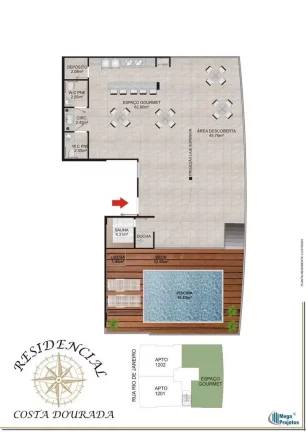 Imagem Apartamento Alto Padrão, 02 Quartos, 01 Suite, 02 Vagas de Garagem, Area de Lazer Completa, Quadro do Mar, Praia do Morro, Guarapari - ES