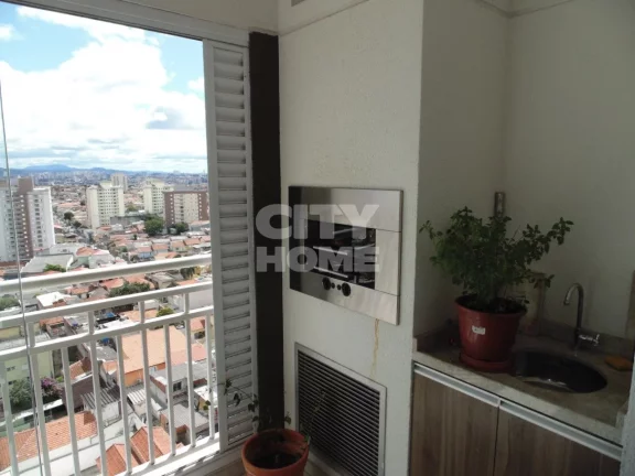 Imagem Excelente apartamento de 60m2 com 2 dormitórios ( 1 suíte ), duas vagas na garagem, varanda gourme...