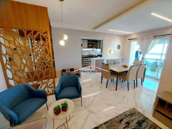 Imagem Apartamento com 3 dormitórios à venda, 118 m² por R$ 1.400.000 - Canto do Forte - Praia Grande/SP