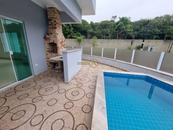 Imagem Casa térrea à venda nova Condomínio Três Marias Piscina com cascata