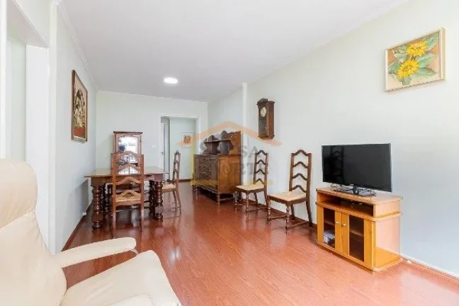 Imagem Apartamento 95m², dispõe de 2 dormitórios, 3 banheiros, sala dois ambientes, cozinha e area de se...
