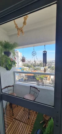 Imagem Apartamento mobiliado para locação em Santo André-SP, Vila Príncipe de Gales: 2 quartos, 1 banheiro, 1 vaga de garagem, 50,00 m²