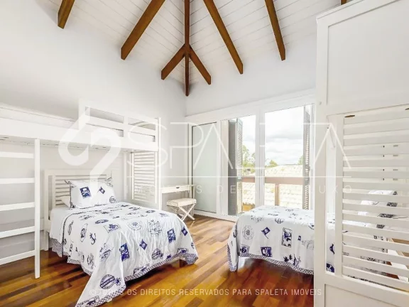 Imagem Mansão com arquitetura litorânea para locação de temporada no Terras de São José II