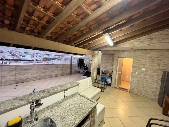 Imagem Cobertura com 2 dormitórios para alugar, 102 m² por R$ 2.600/mês - Vila Tibiriçá - Santo André/SP
