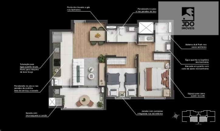 Imagem Apartamento a Venda no bairro Campo Comprido - Curitiba, PR