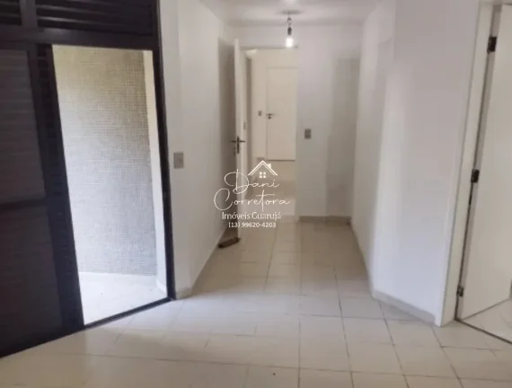 Imagem Apartamento sem mobília 3 quartos com suíte e 2 vagas na Pitangueiras com lazer, Guarujá-SP: confira!