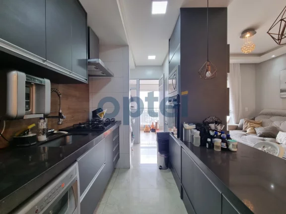 Imagem Apartamento mobiliado 95m2 3 dormitórios, sendo 1 suíte, varanda gourmet, 2 vagas no condomínio clube Family Garden na Chácara Inglesa