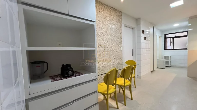 Imagem Apartamento de 140 m² com 3 quartos mais closet, varandão integrado, cozinha gra