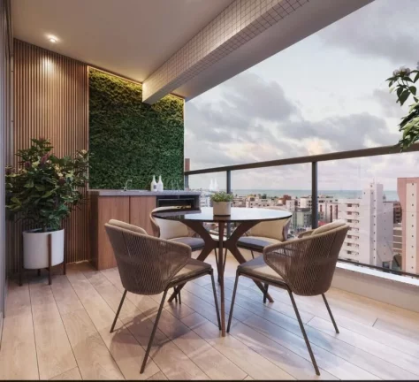 Imagem Apartamento com 3 dormitórios à venda, 87 m² por R$ 979.000,00 - Manaíra - João Pessoa/PB