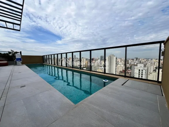 Imagem Apartamento de 1 quarto, localizado no último andar em um edifício moderno com estrutura residenci...