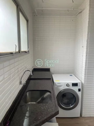 Imagem Apartamento com 73m²,02 dormitórios, 02 banheiros, 01 suíte, 01 vaga de garagem. Prédio com laze...