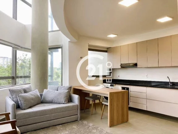 Imagem Apartamento Duplex com 1 dormitório à venda, 61 m² por R$ 1.200.000,00 - Ibirapuera - São Paulo/SP