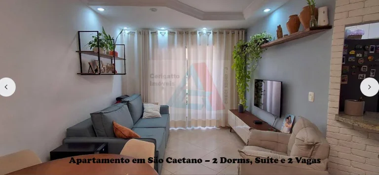 Imagem Apartamento em São Caetano – 2 Dorms, Suíte e 2 Vagas – Lazer completo