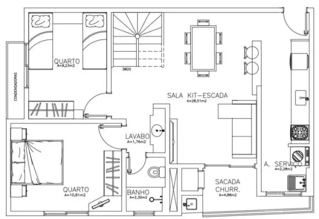 Imagem Apartamento Cobertura Duplex na Trindade, Florianópolis/SC