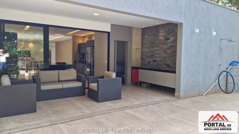 Imagem Casa a venda no condomínio Quintas do Sol em Nova Lima. Casa de 1 pavimento. Casa com 3 suítes, casa de alto luxo. Casa nova a venda no Quintas do Sol