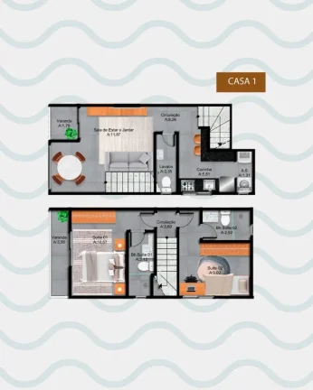 Imagem Apartamento para Venda em Praia Grande, Tupi, 2 dormitórios, 1 banheiro, 1 vaga