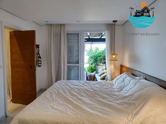 Imagem Casa Pé na Areia Juquehy, com 5 suítes, lado direito da praia, Sala de TV, 06 banheios, 02 vagas para Auto, max. 10 pessoas | Juquehy Imobiliária