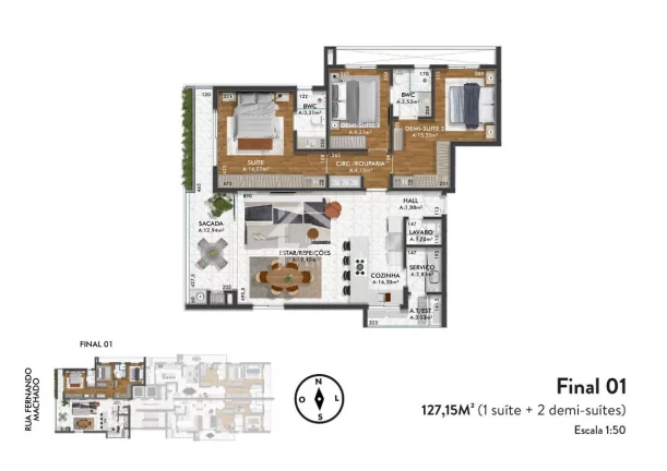 Imagem APARTAMENTOS COM ATÉ 127M² NO AMÉRICA