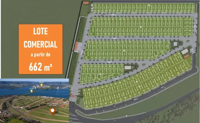 Imagem Terreno comercial para venda em Villagio do Lago, 662m2