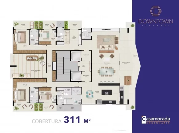 Imagem LUXUOSO APARTAMENTO EM LINHARES COM 2 VAGAS DE GARAGEM