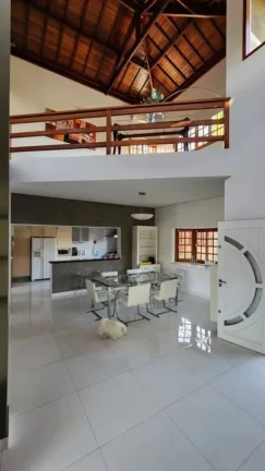 Imagem Chácara de luxo em condomínio no Residencial Ecopark em Tatuí-SP: 5 quartos, 3 suítes, 3 salas, 4 banheiros.