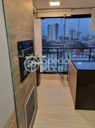 Imagem Apartamento moderno amplo living com varanda gourmet, ar condicionado, 95 metros, todos os ambientes...