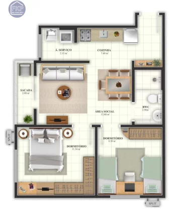 Imagem Apartamento 2 dormitórios!