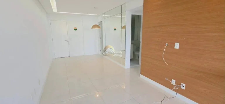 Imagem Alugo apartamento no Alphaville Salvador: 2/4 (1 suíte) nascente, varanda gourmet c/ cortina de vid