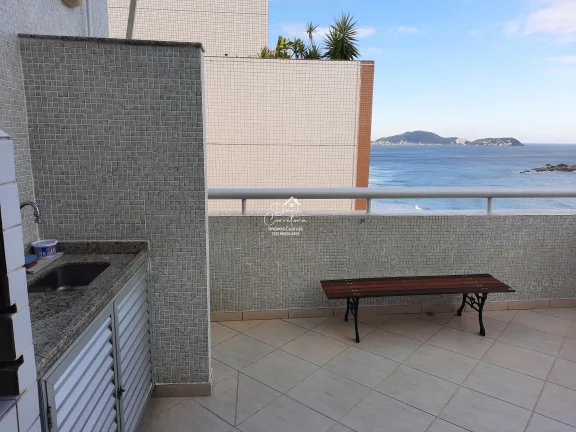Imagem Imperdível cobertura de luxo à venda em Guarujá-SP, bairro Pitangueiras, 4 quartos, 2 suites, 2 salas, 3 banheiros, 1 vaga, 190m².