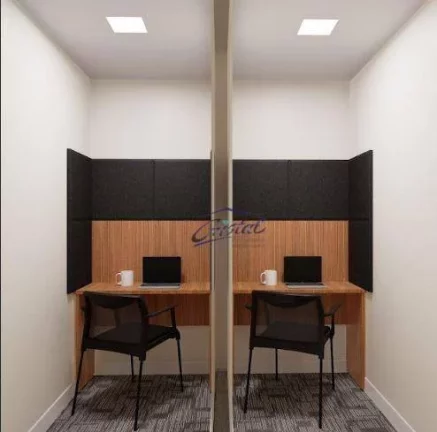 Imagem ALUGO Conjunto comercial no Conceito Plug...Play 100% Mobiliada, com 330m² - 05 vagas de garagem. - Brooklin Novo/SP