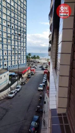 Imagem Apartamento com 1 quartoo para alugar, 41 m² por R$ 1.800/mês - Itararé - São Vicente/SP