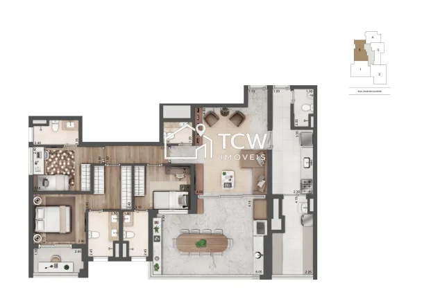 Imagem Apartamento à venda no bairro Brooklin - São Paulo/SP, Zona Sul