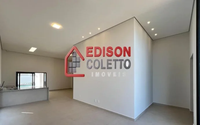 Imagem Casa nova, recém construída a venda, 3 quartos com portas balcão, persianas automatizadas, no Residencial Villa Bela Vista, em Piracicaba