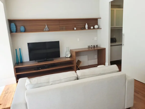 Imagem Studio 44M², 1Q, 1 Banheiro, 1 Vaga, Espaço Gourmet, Espaço Zen, Hidromassagem, Home Cinema, Piscina, Academia, Salão de Festa, Salão de Jogos, Sauna.