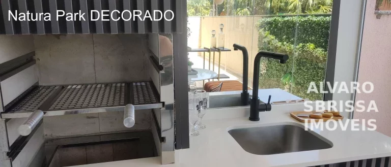 Imagem Apartamento com 3 dormitórios sendo uma suíte em condomínio park, cercado de vegetação, lagos, peixes, locais agradáveis para relaxar e área de lazer