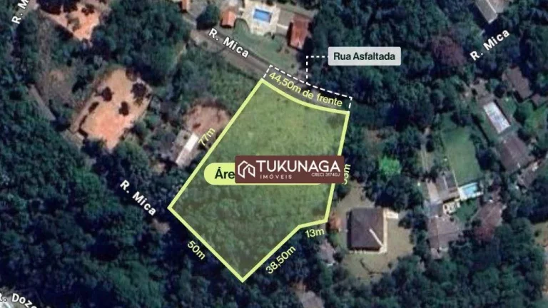 Terreno à venda, 4408 m² por R$ 550.000,00 - Copaco - Arujá/SP